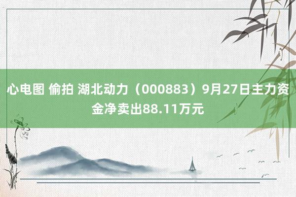 心电图 偷拍 湖北动力（000883）9月27日主力资金净卖出88.11万元