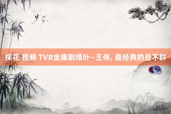 探花 视频 TVB金庸剧绿叶—王伟， 最经典的岳不群