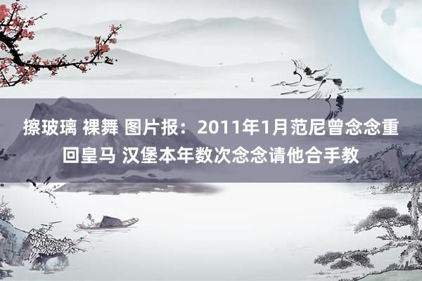 擦玻璃 裸舞 图片报：2011年1月范尼曾念念重回皇马 汉堡本年数次念念请他合手教