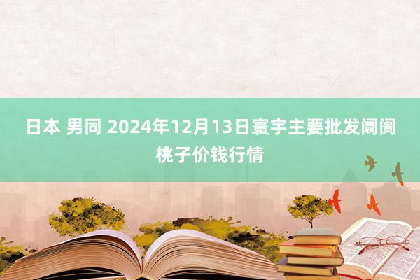 日本 男同 2024年12月13日寰宇主要批发阛阓桃子价钱行情