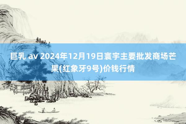 巨乳 av 2024年12月19日寰宇主要批发商场芒果(红象牙9号)价钱行情